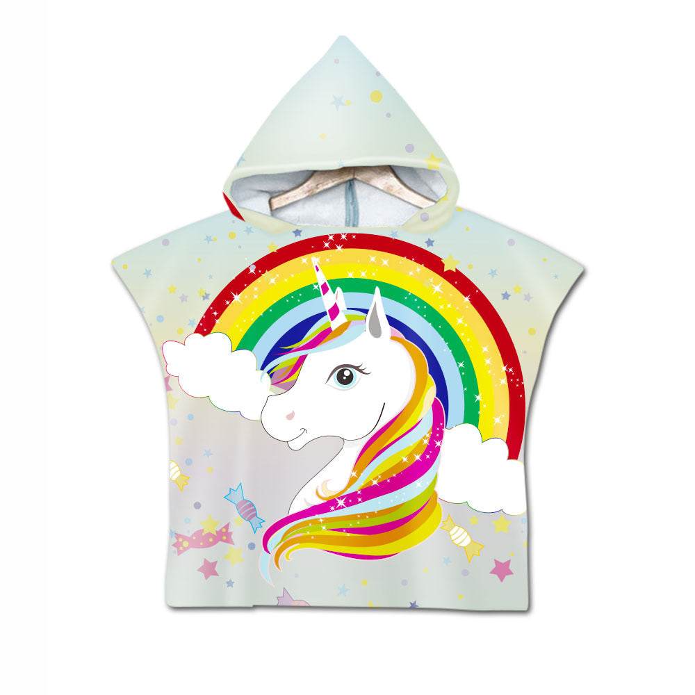 Printed hooded bath towel - Mubimart