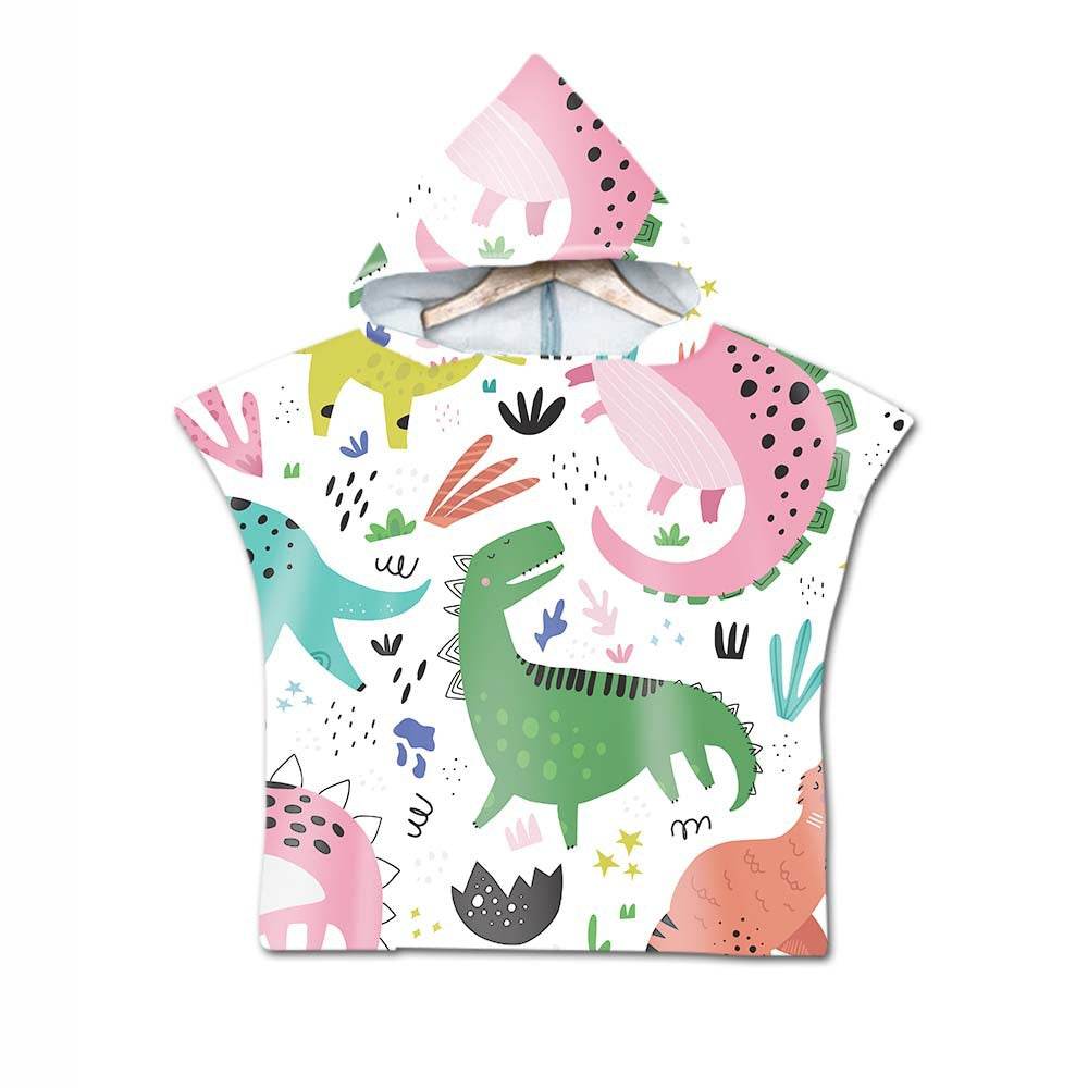 Printed hooded bath towel - Mubimart