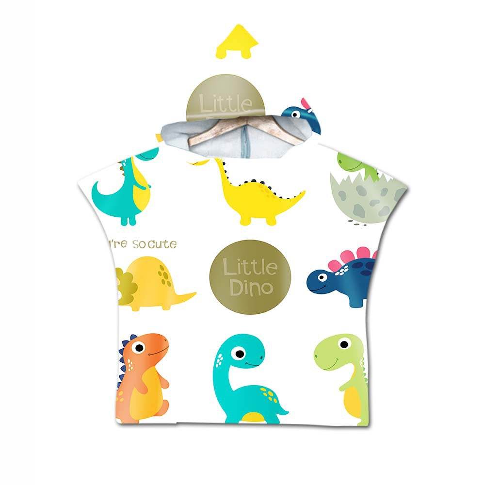 Printed hooded bath towel - Mubimart