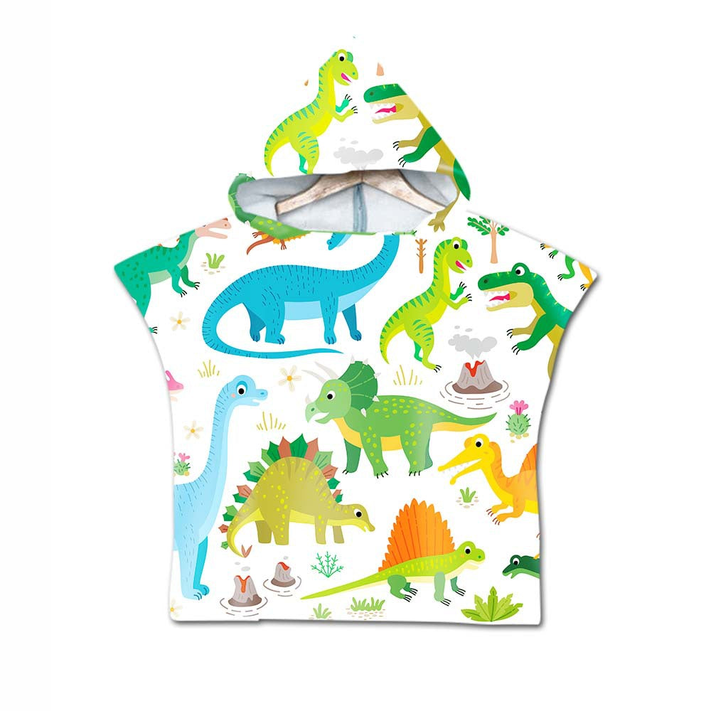 Printed hooded bath towel - Mubimart -  