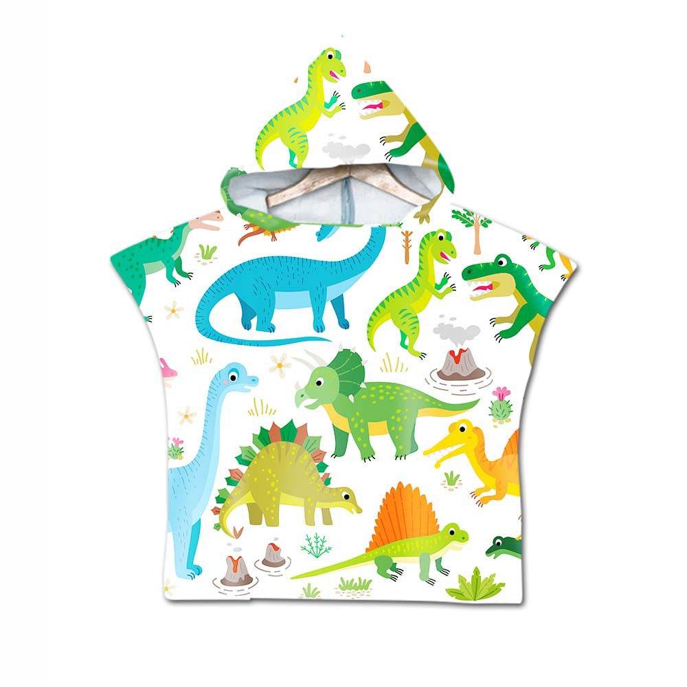 Printed hooded bath towel - Mubimart