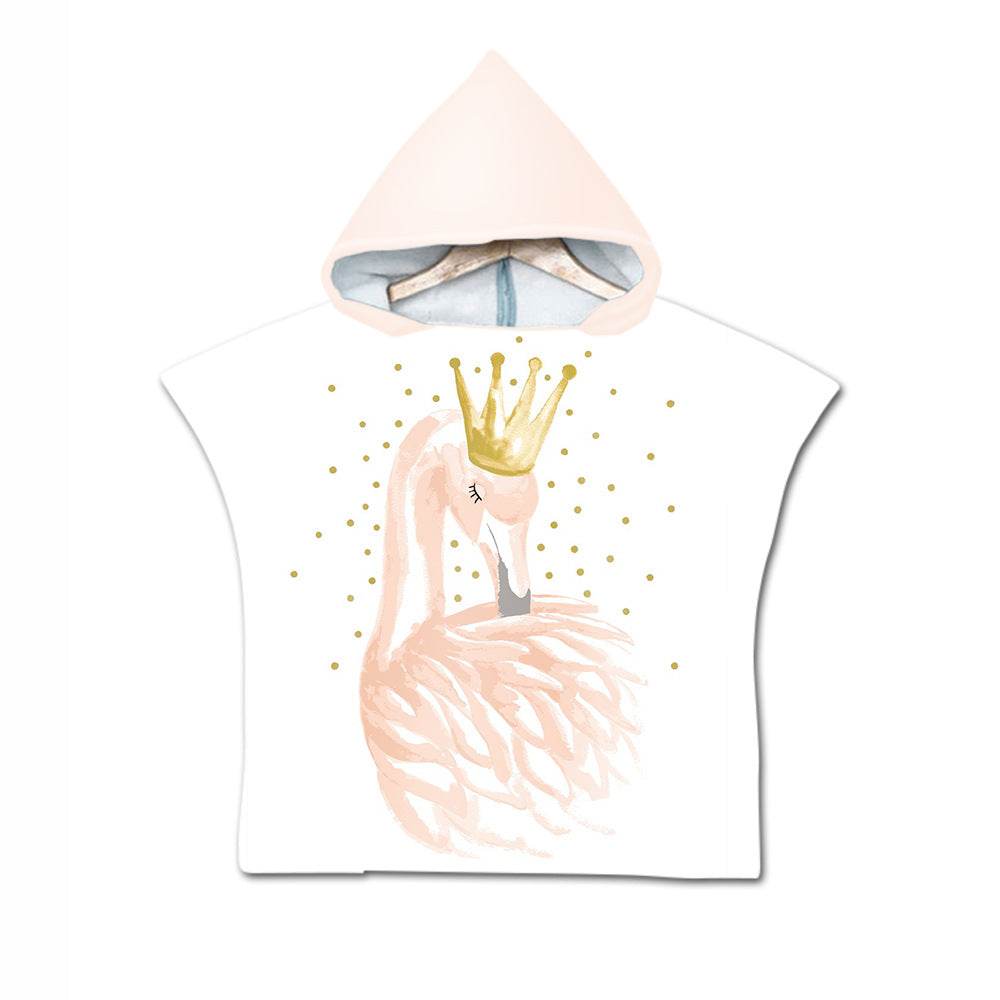 Printed hooded bath towel - Mubimart