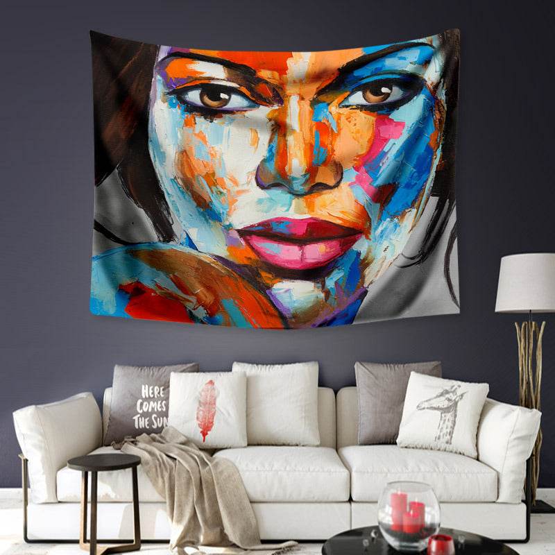 Printed wall hanging beach blanket - Mubimart