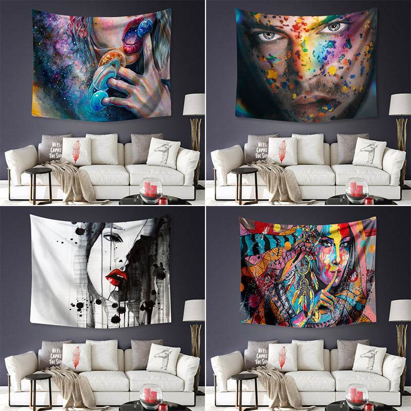 Printed wall hanging beach blanket - Mubimart