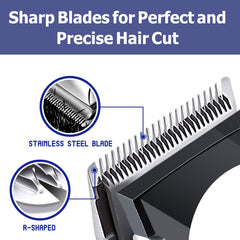 Professional Hair Clippers, Corded Hair Clippers for Men Kids, Strong Motor baber Salon Complete Hair and Beard, Clipping and Trimming Kit,Amazon Platform Banned - Mubimart -  