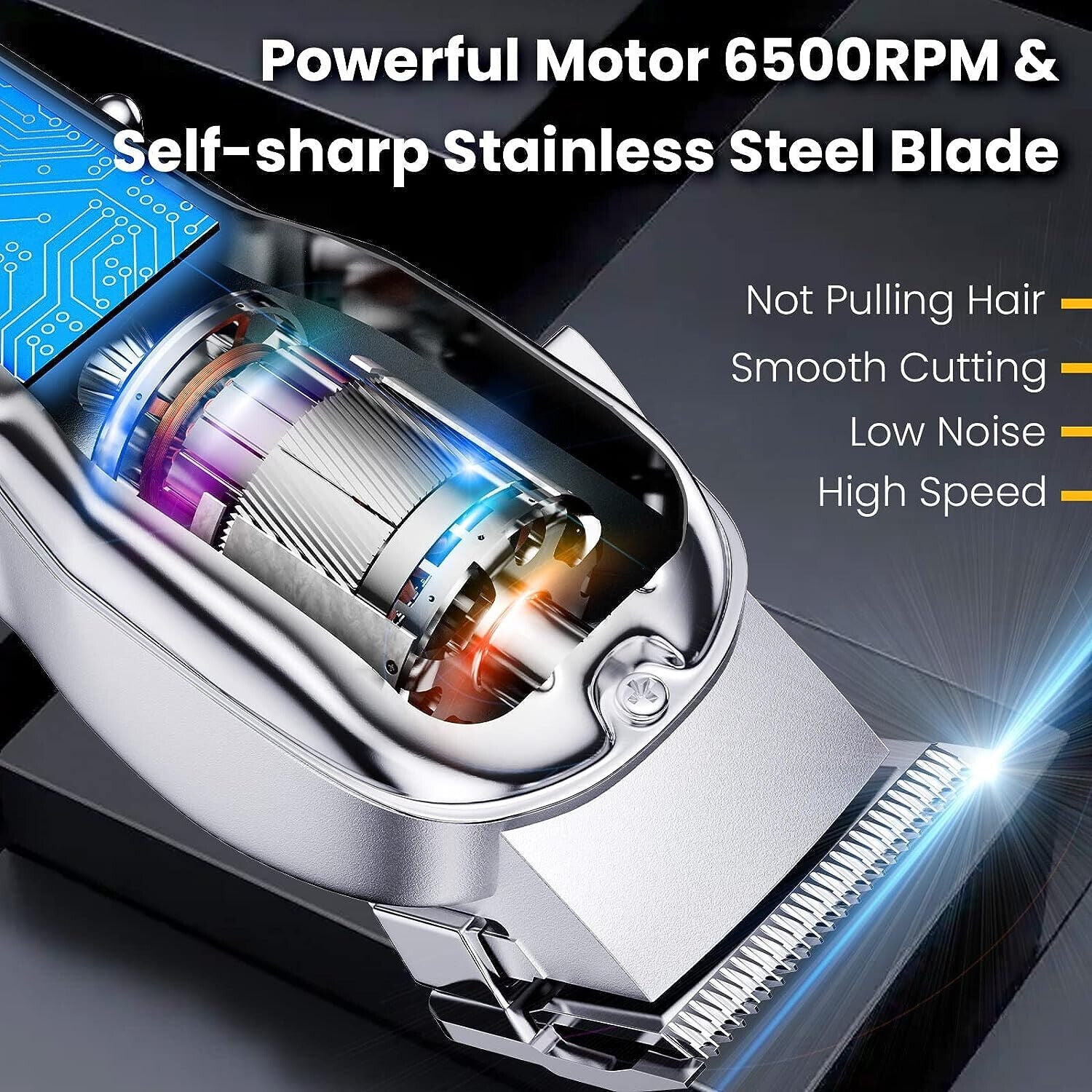 Professional Hair Clippers Cordless Trimmer Beard Cutting Machine Barber Best Gift - Mubimart -  