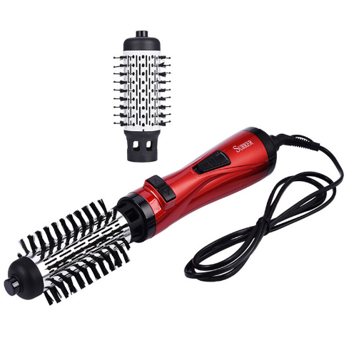 Professional Hair Dryer Rotary Brush Machine 2 in 1 Multifunction Hair Curler Curling Iron Wand Styling Tools - Mubimart - Hair Straightener 