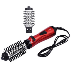 Professional Hair Dryer Rotary Brush Machine 2 in 1 Multifunction Hair Curler Curling Iron Wand Styling Tools - Mubimart - Hair Straightener 