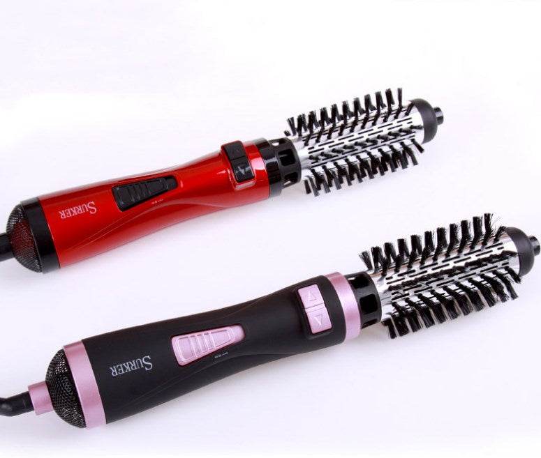 Professional Hair Dryer Rotary Brush Machine 2 in 1 Multifunction Hair Curler Curling Iron Wand Styling Tools - Mubimart