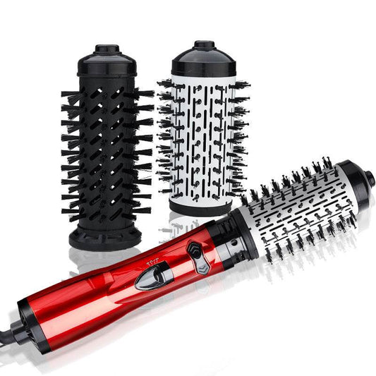Professional Hair Dryer Rotary Brush Machine 2 in 1 Multifunction Hair Curler Curling Iron Wand Styling Tools - Mubimart