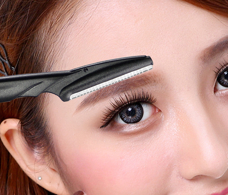 Professional Stainless Steel Eyebrow Trimming Tool Set - Mubimart -  