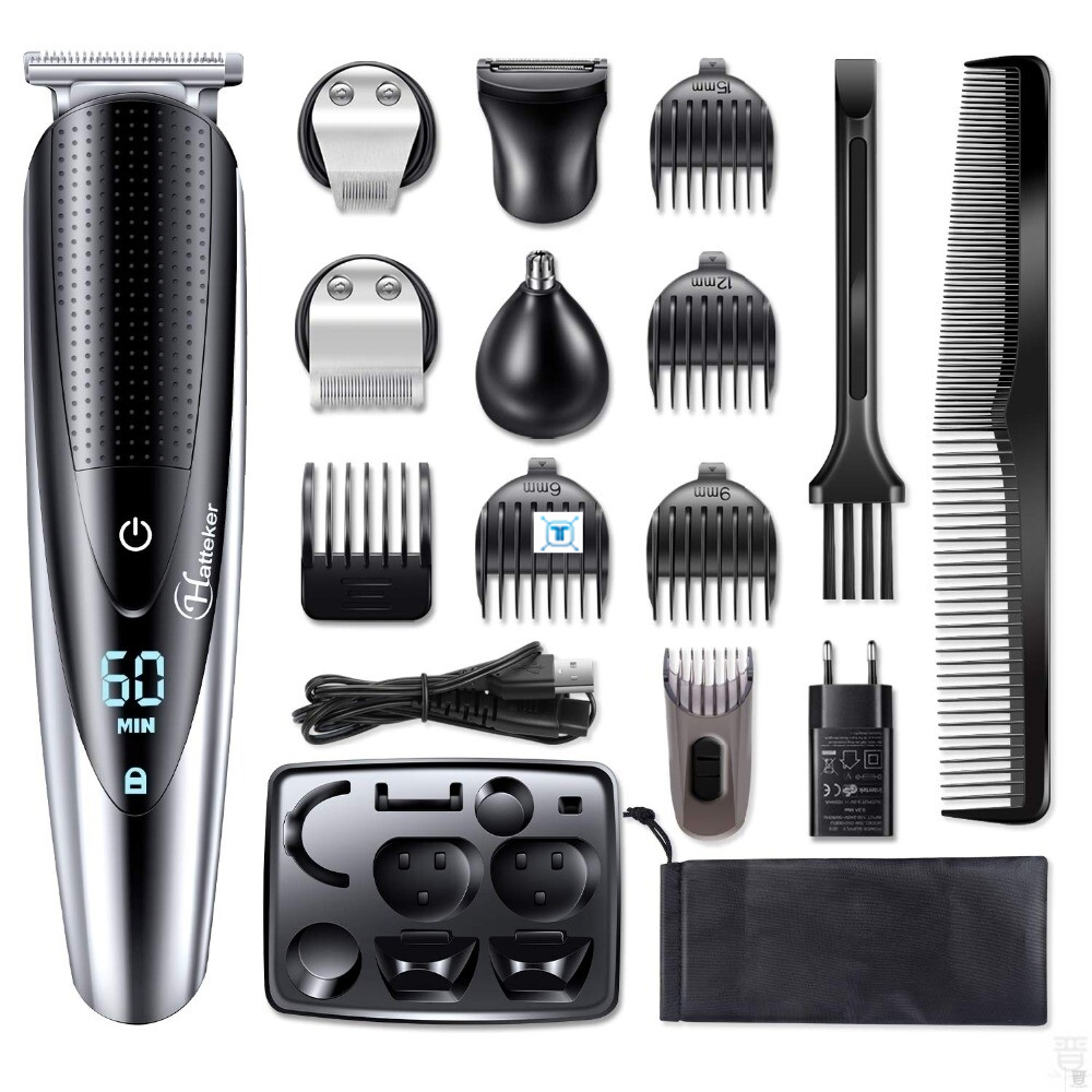 Professional Waterproof Barber Beard Trimmer Body Face - Mubimart -  