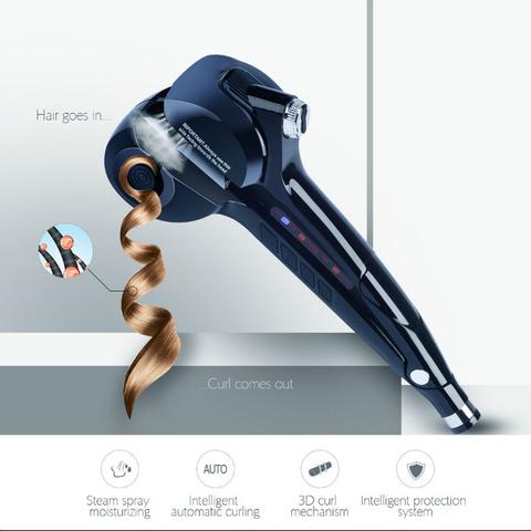 Professional ceramic hair steam machine hair curler roller curling iron, hair waver in digital magic styling tools styler - Mubimart -  