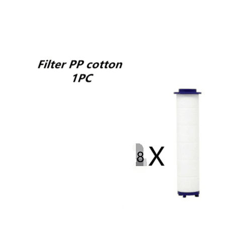Propeller Driven Shower Head With Stop Button And Cotton Filter Turbocharged High Pressure Handheld Shower Nozzle - Mubimart