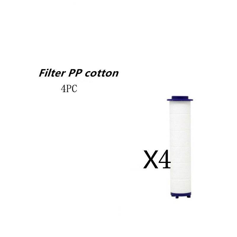 Propeller Driven Shower Head With Stop Button And Cotton Filter Turbocharged High Pressure Handheld Shower Nozzle - Mubimart