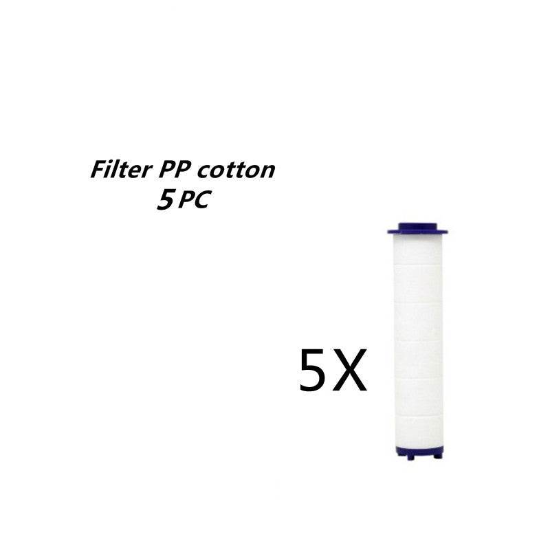 Propeller Driven Shower Head With Stop Button And Cotton Filter Turbocharged High Pressure Handheld Shower Nozzle - Mubimart