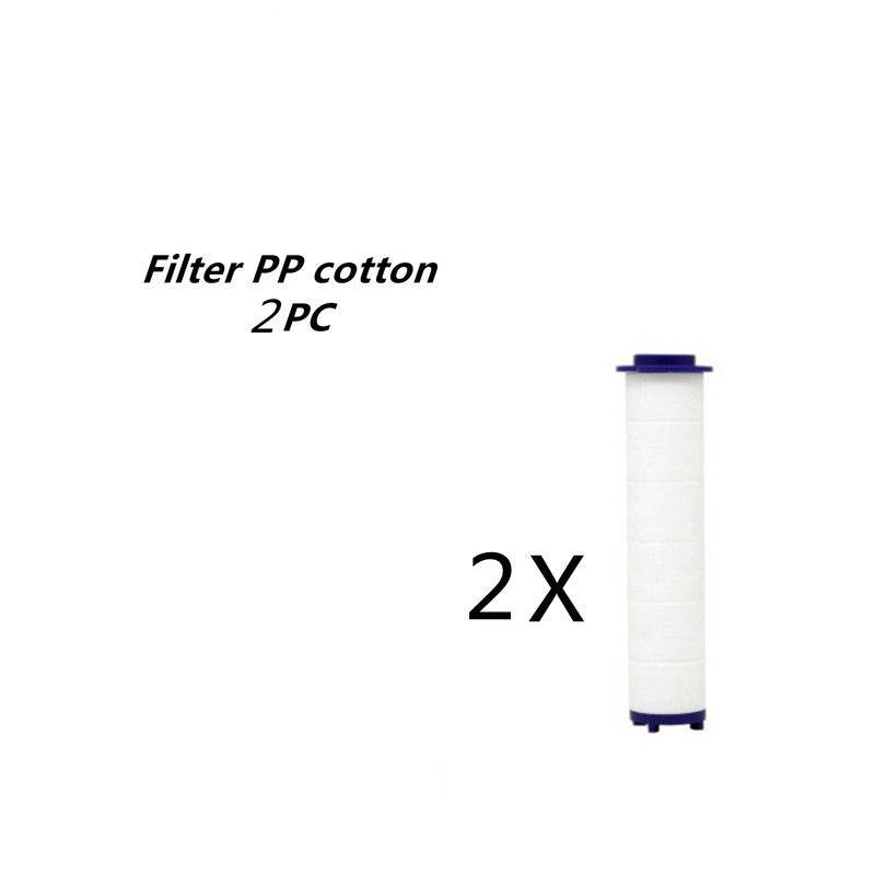 Propeller Driven Shower Head With Stop Button And Cotton Filter Turbocharged High Pressure Handheld Shower Nozzle - Mubimart