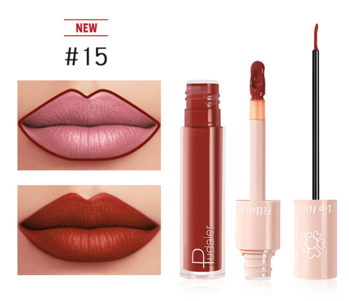 Pudaier Dual Lipstick Lip Gloss Liquid Lipstick - Mubimart