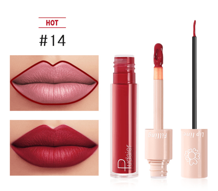 Pudaier Dual Lipstick Lip Gloss Liquid Lipstick - Mubimart