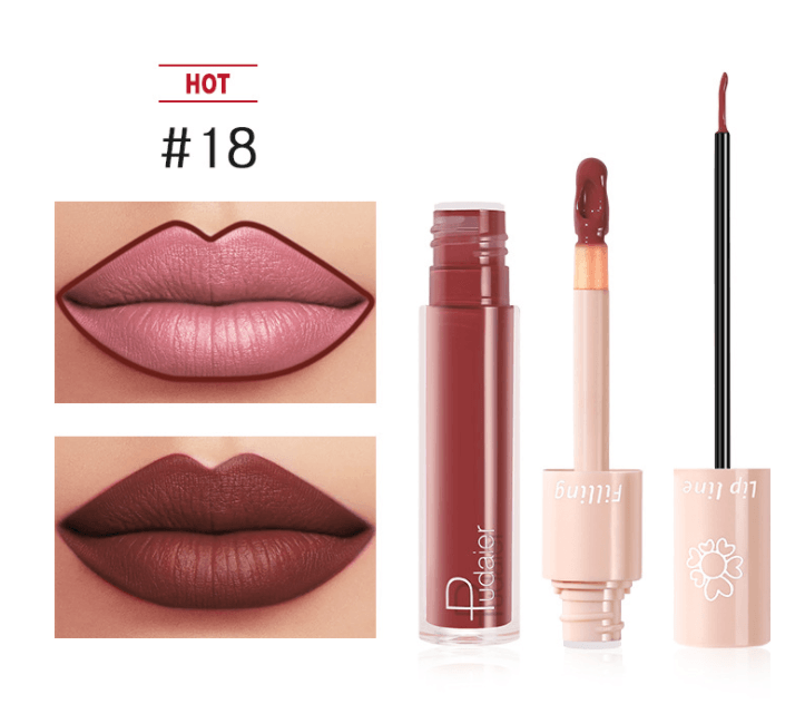 Pudaier Dual Lipstick Lip Gloss Liquid Lipstick - Mubimart