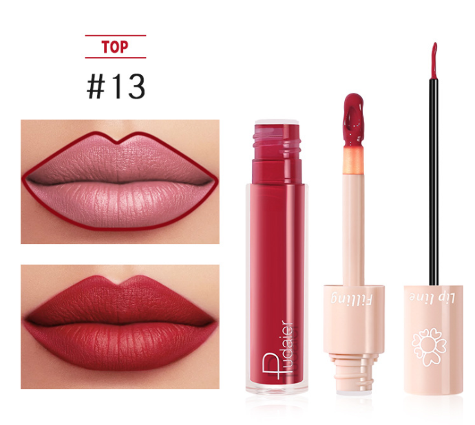 Pudaier Dual Lipstick Lip Gloss Liquid Lipstick - Mubimart -  