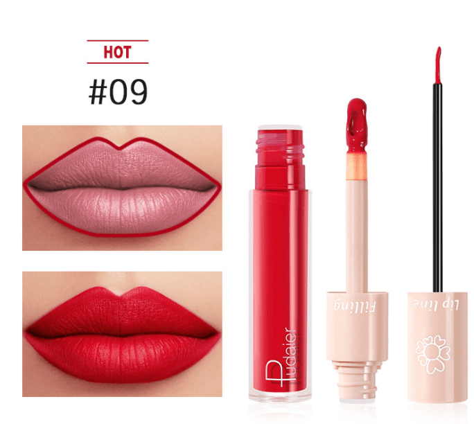 Pudaier Dual Lipstick Lip Gloss Liquid Lipstick - Mubimart