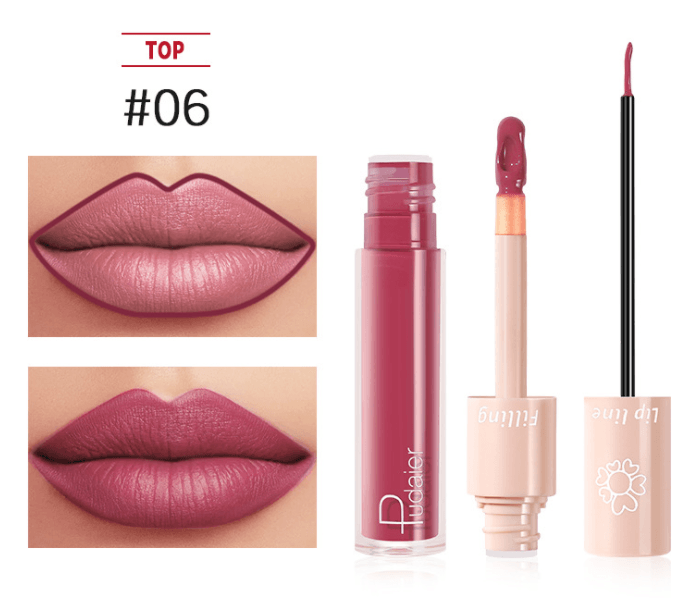 Pudaier Dual Lipstick Lip Gloss Liquid Lipstick - Mubimart