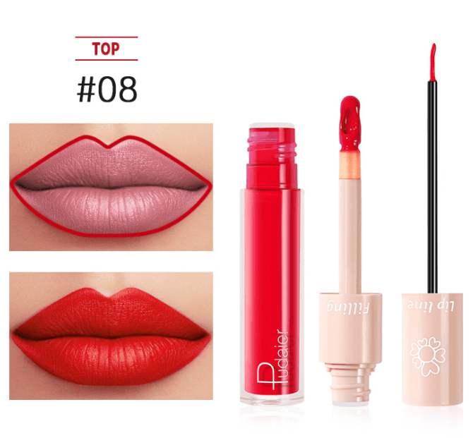 Pudaier Dual Lipstick Lip Gloss Liquid Lipstick - Mubimart