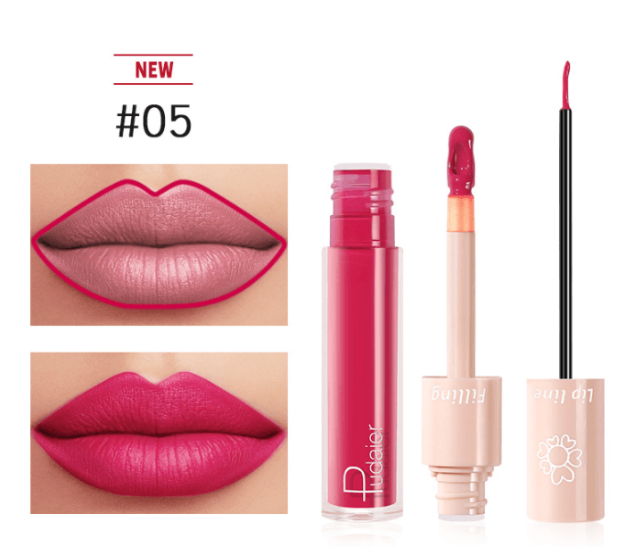 Pudaier Dual Lipstick Lip Gloss Liquid Lipstick - Mubimart