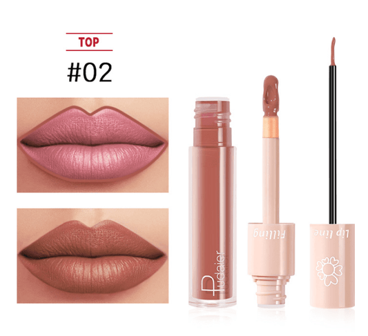 Pudaier Dual Lipstick Lip Gloss Liquid Lipstick - Mubimart