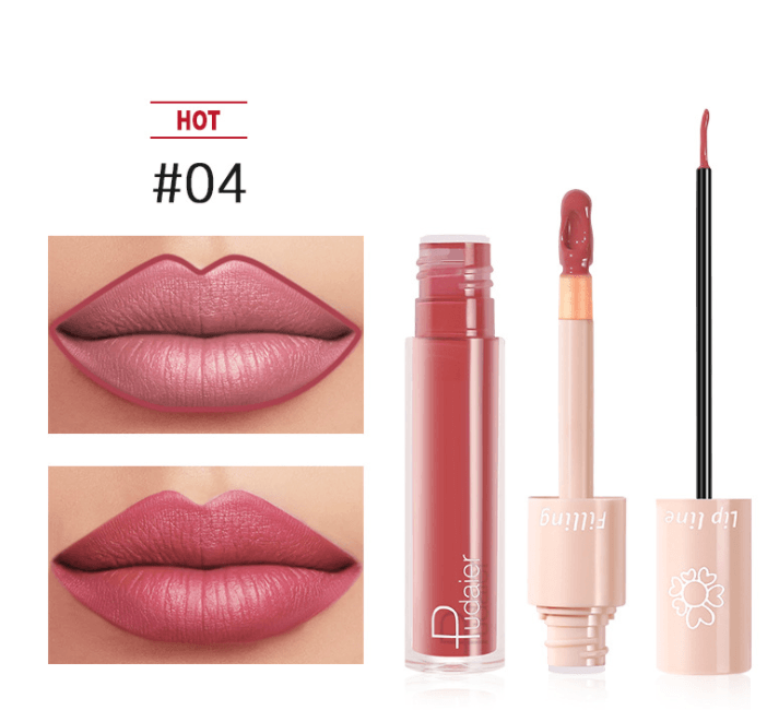 Pudaier Dual Lipstick Lip Gloss Liquid Lipstick - Mubimart