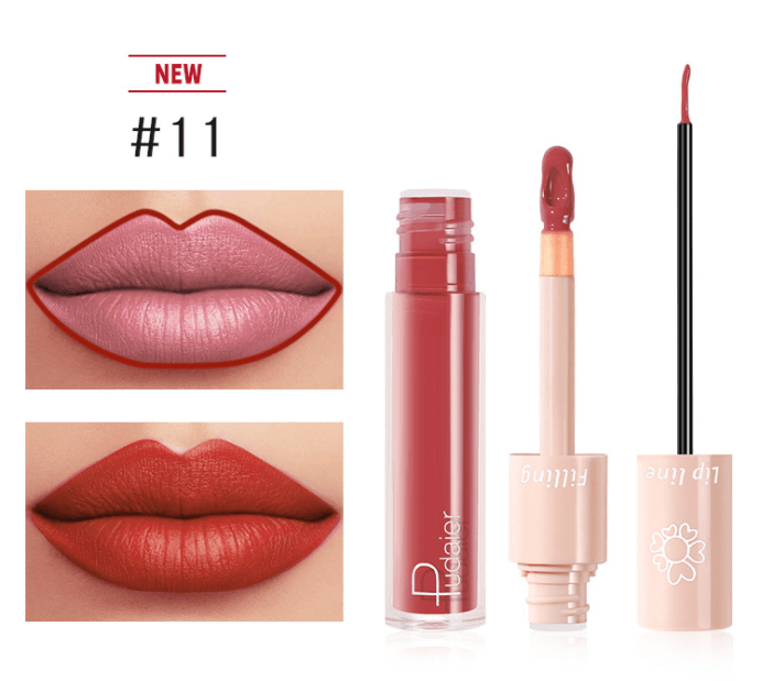 Pudaier Dual Lipstick Lip Gloss Liquid Lipstick - Mubimart
