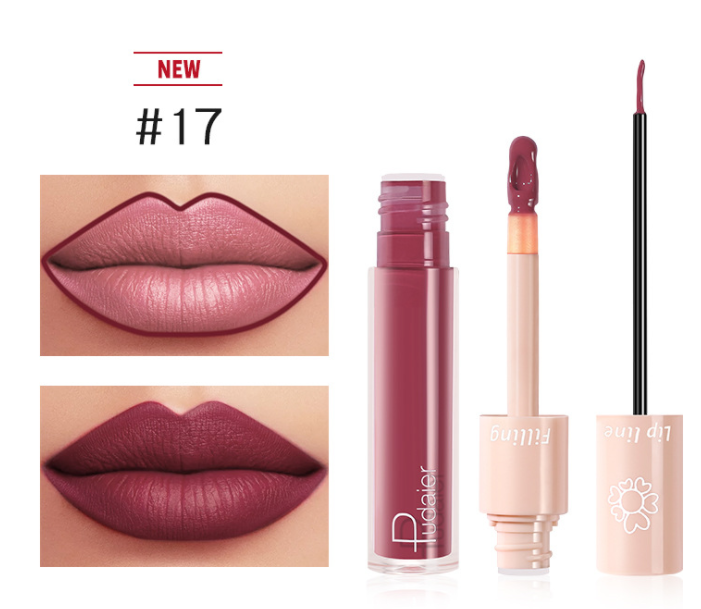 Pudaier Dual Lipstick Lip Gloss Liquid Lipstick - Mubimart -  