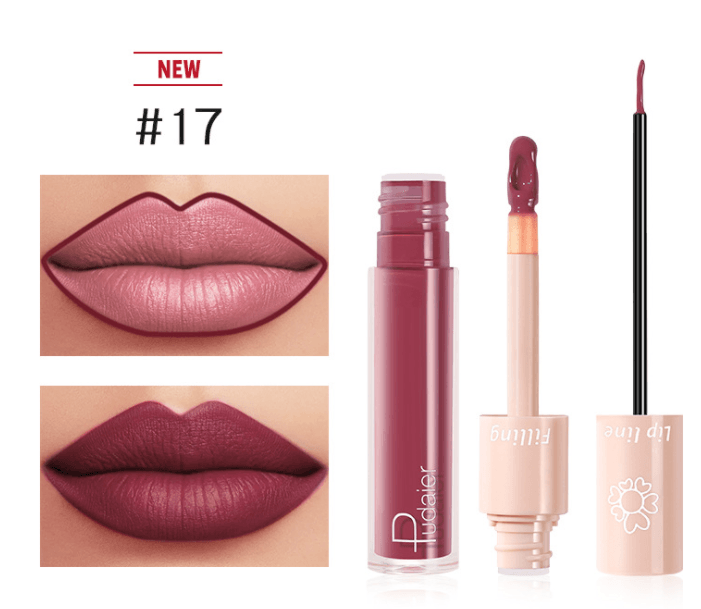 Pudaier Dual Lipstick Lip Gloss Liquid Lipstick - Mubimart