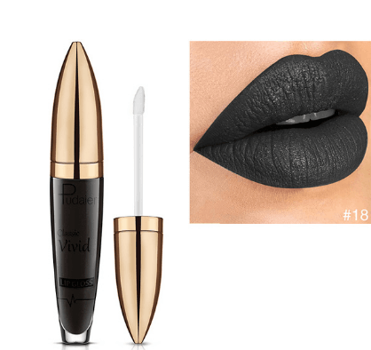 Pudaier matte pearlescent lip gloss non-stick cup diamond lip gloss - Mubimart