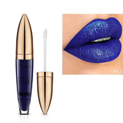Pudaier matte pearlescent lip gloss non-stick cup diamond lip gloss - Mubimart