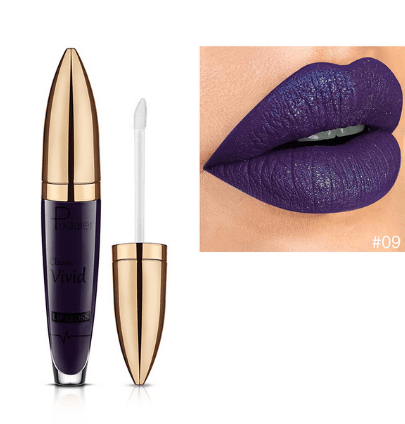 Pudaier matte pearlescent lip gloss non-stick cup diamond lip gloss - Mubimart