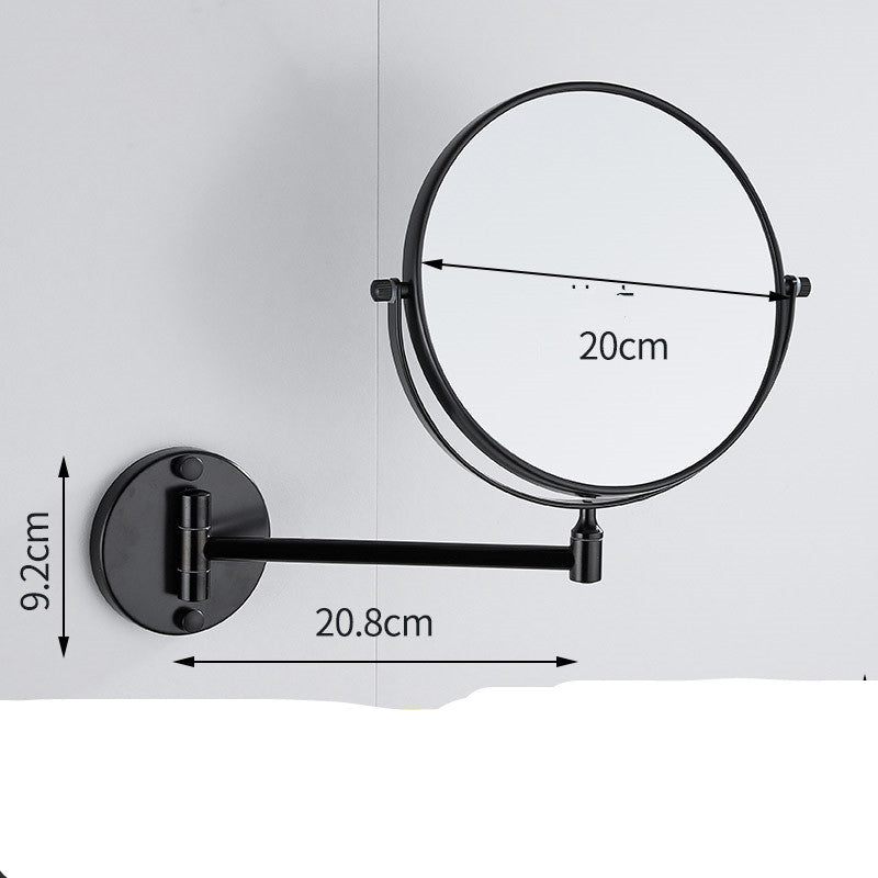 Punch-Free Makeup Mirror Mirror Double Sided Wall Mounted - Mubimart -  