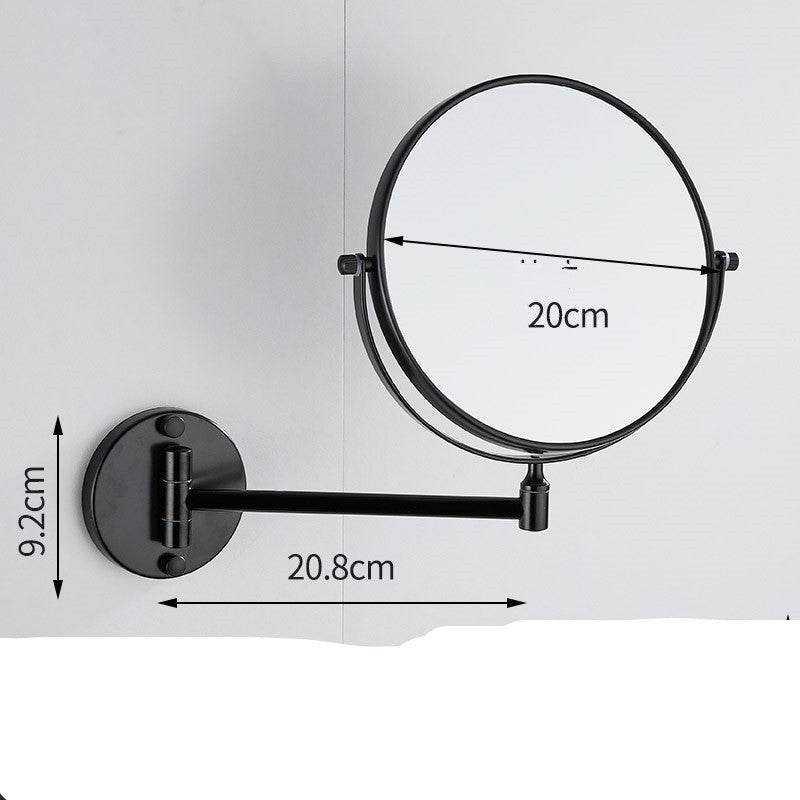 Punch-Free Makeup Mirror Mirror Double Sided Wall Mounted - Mubimart