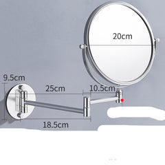 Punch-Free Makeup Mirror Mirror Double Sided Wall Mounted - Mubimart -  