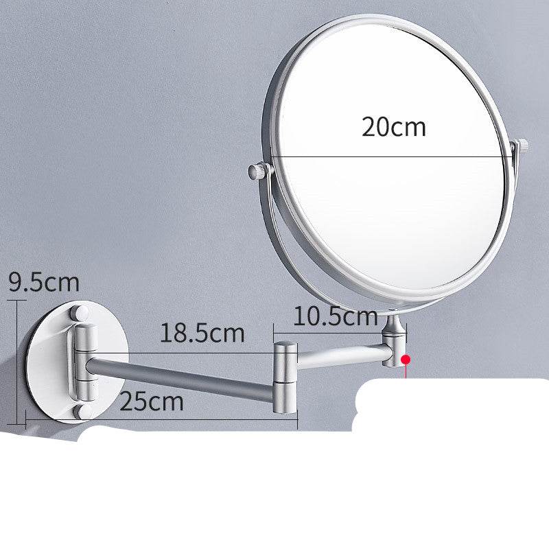 Punch-Free Makeup Mirror Mirror Double Sided Wall Mounted - Mubimart