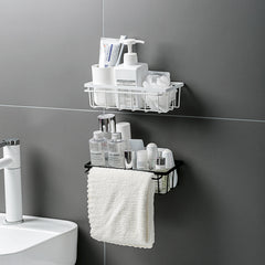 Punch-free Bathroom Wrought Iron Shelf - Mubimart - Shower caddy 