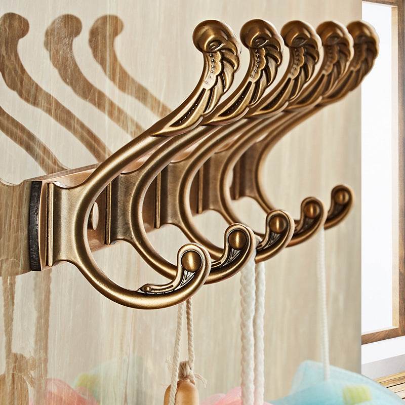 Punch-free Hook Door Behind The Door Hanger Hook Antique Row Hook Hanger Wall Hanging Retro Coat Hook Wall - Mubimart