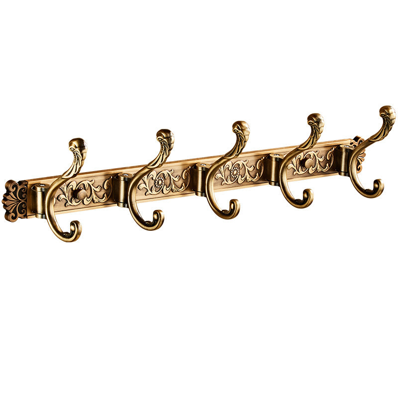 Punch-free Hook Door Behind The Door Hanger Hook Antique Row Hook Hanger Wall Hanging Retro Coat Hook Wall - Mubimart - Door hook 