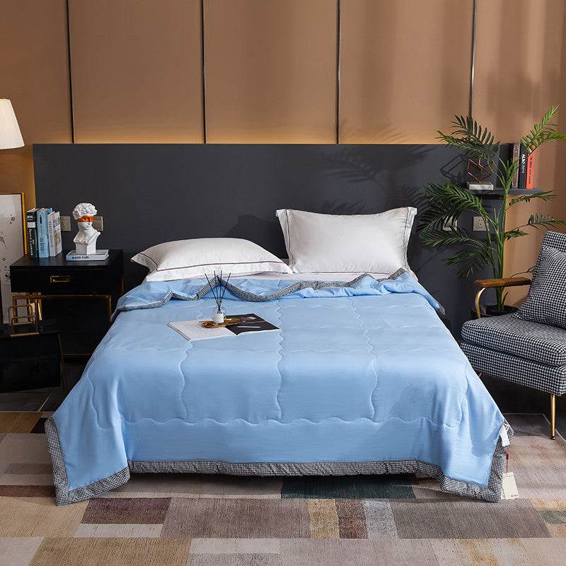 Pure Color Washed Cotton Summer Quilt Thin Quilt Air Conditioner Quilt - Mubimart