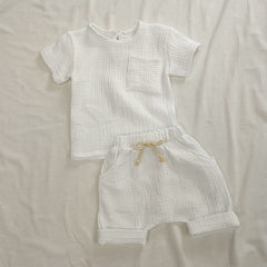 Pure Cotton Children's Two-piece Baby Set - Mubimart -  