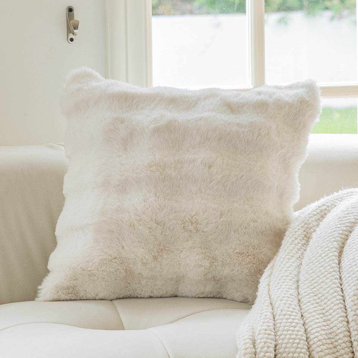 Pure Cotton Cream Style Sofa Pillow Cases Nordic Modern Minimalist Living Room Pillows - Mubimart
