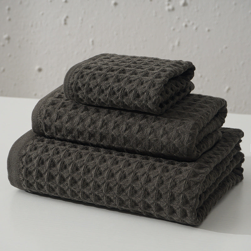 Pure Cotton Honeycomb 32 Bath Towels - Mubimart -  