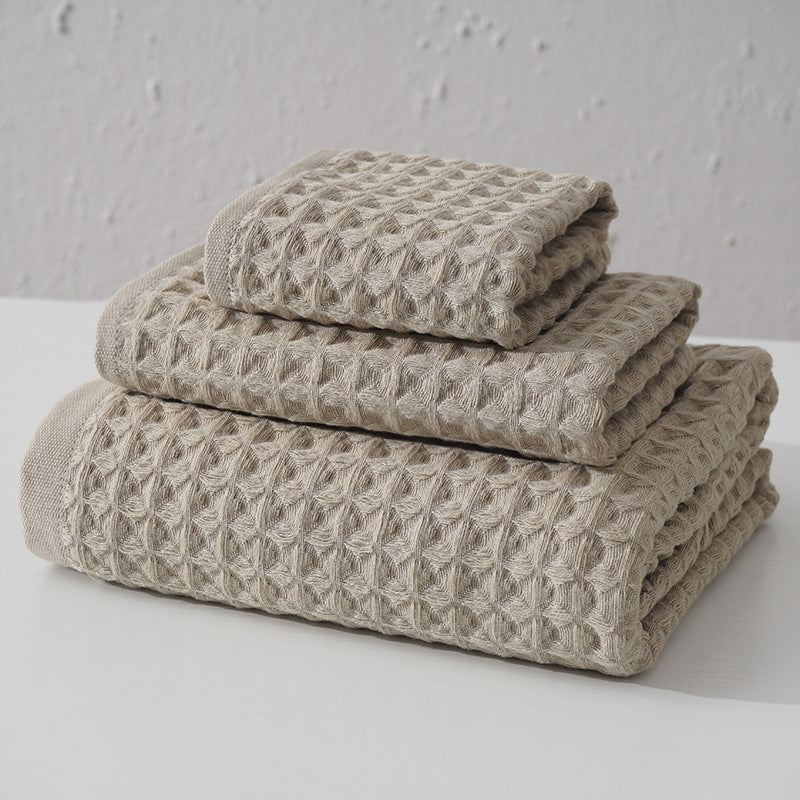 Pure Cotton Honeycomb 32 Bath Towels - Mubimart -  