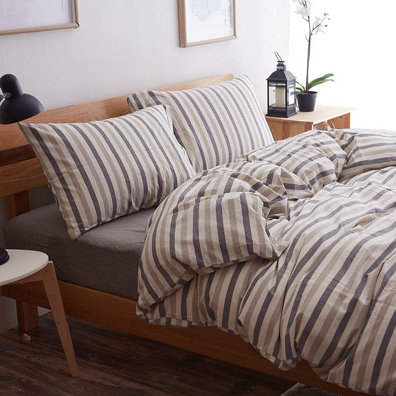 Pure cotton four-piece bed sheet set - Mubimart